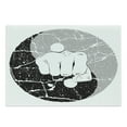 thumbnail image 1 of Kung Fu Cutting Board, Fist in Grunge Design Yin Yang Karate Themed Image, Decorative Tempered Glass Cutting and Serving Board, in 3 Sizes, by Ambesonne, 1 of 2