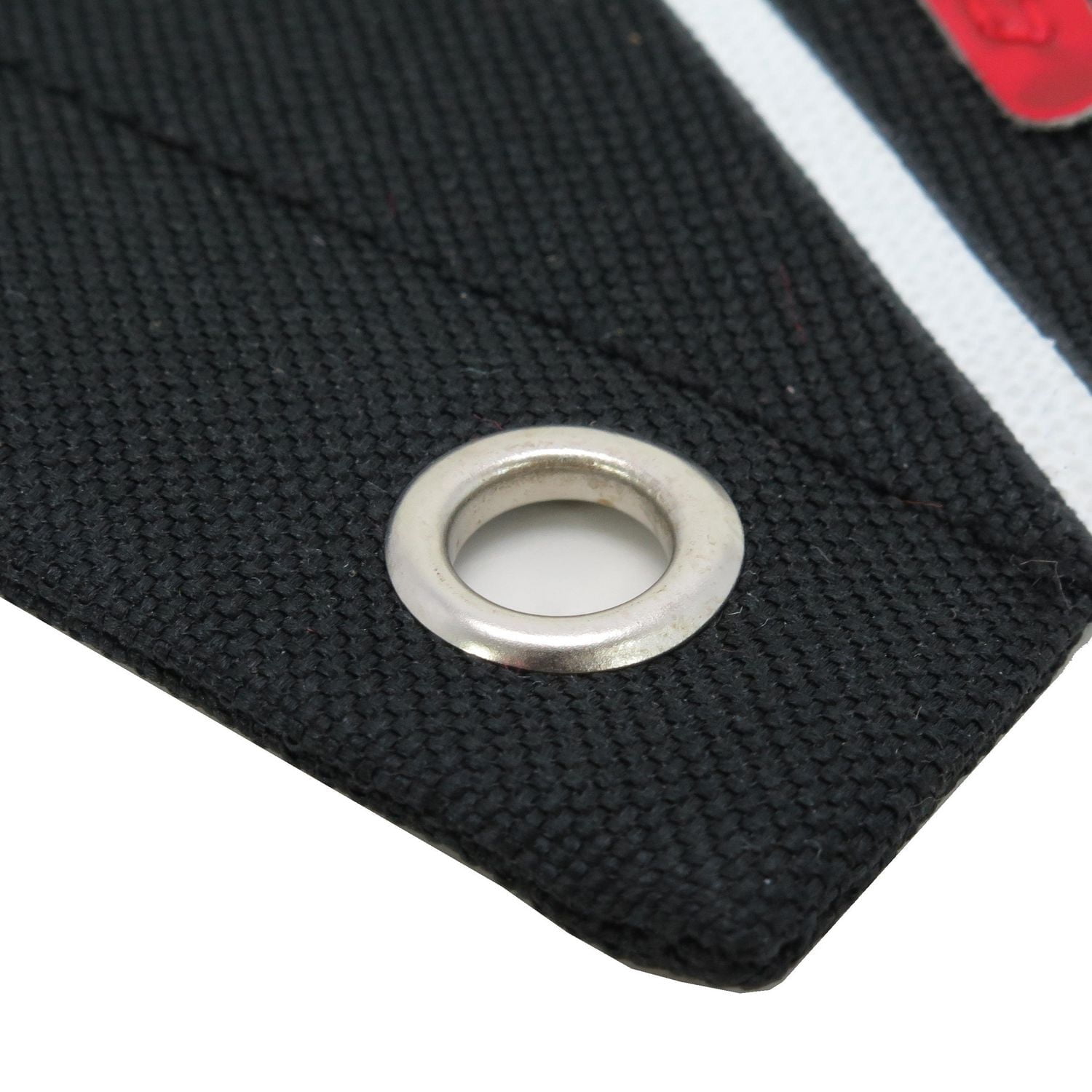 Pen + Gear Pochette à fermeture éclair en polyester avec motif éclair, noir/rouge, 7,75 po x 9,75 po.