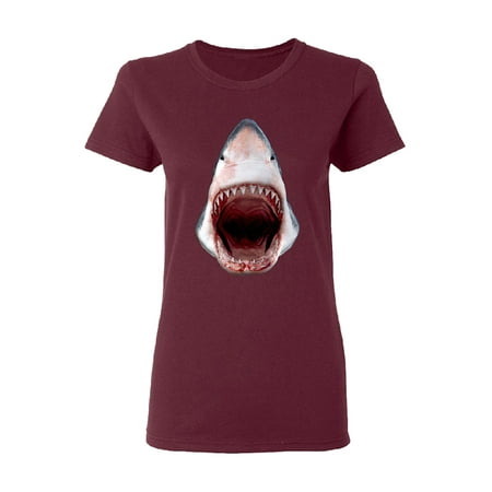 Zexpa Apparel Great White Shark 3d Print Women S T Shirt Animals Shark Teeth Gift Tee Walmart Com Walmart Com