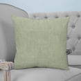 thumbnail image 4 of Sage Green 18x18 Pillow Covers Set of 2, Farmhouse Burlap Solid Green Modern Linen Texture Throw Pillow Covers Decorative Couch Cushion Case, Microfiber Square Pillowcases for Bedroom Living Room, 4 of 7