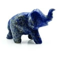 thumbnail image 2 of Harmonize Blue Lapis Lazuli Mini Elephant Reiki Healing Stone Gift Carved, 2 of 5