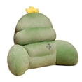 thumbnail image 1 of Cojín de respaldo Cojín de silla con reposabrazos Cojín de cintura para la comodidad de la cama Respaldo de felpa Verde, 1 of 9