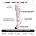 thumbnail image 3 of Lsque Cute Poodle Dog Pattern Sport Compression Socks for Men & Women 15-20 mmHg Knee High Nurse Pregnant Running Medical and Travel Athletic, 3 of 6