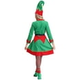 thumbnail image 6 of Zaldita Women's 6 Piece Christmas Santa Dress Suit Deluxe Outfit Set Holiday Dress Up Green 3XL, 6 of 7