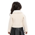 thumbnail image 3 of Wonder Nation Toddler Girls Cardigan Sweater with Faux Fur Collar, Lightweight, Sizes 12M-5T, 3 of 6