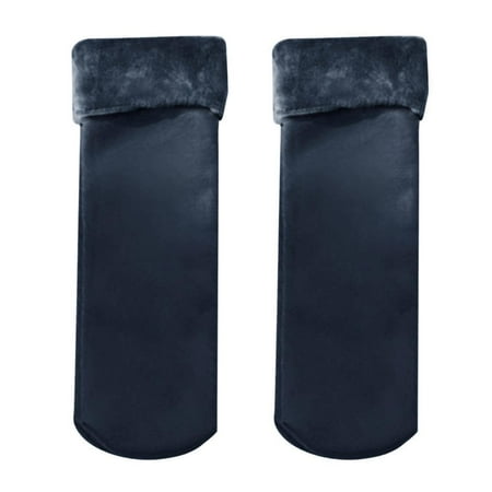 

Unisex Winter Slipper Floor Thermal Fuzzy Crew Dark Blue