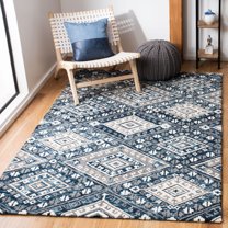 SAFAVIEH Aspen Christopher Geometric Floral Wool Area Rug, Grey/Ivory, 4' x 6'