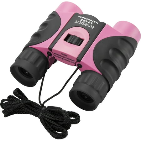 10×25 mm Waterproof Fogproof Compact Binoculars BK-7 Roof Prism Pink