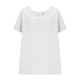 thumbnail image 5 of Túnica de Manga Corta para las Mujeres Color Sólido de Lino Sentir Botón Blusa, Ligera Camiseta de Verano Casual, 5 of 9
