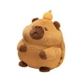thumbnail image 2 of Kokiya Capybara Plush Toy Car Decor Lifelike Accompany Toy Animal Doll Stuffed Capybara Brown No Blanket, 2 of 9