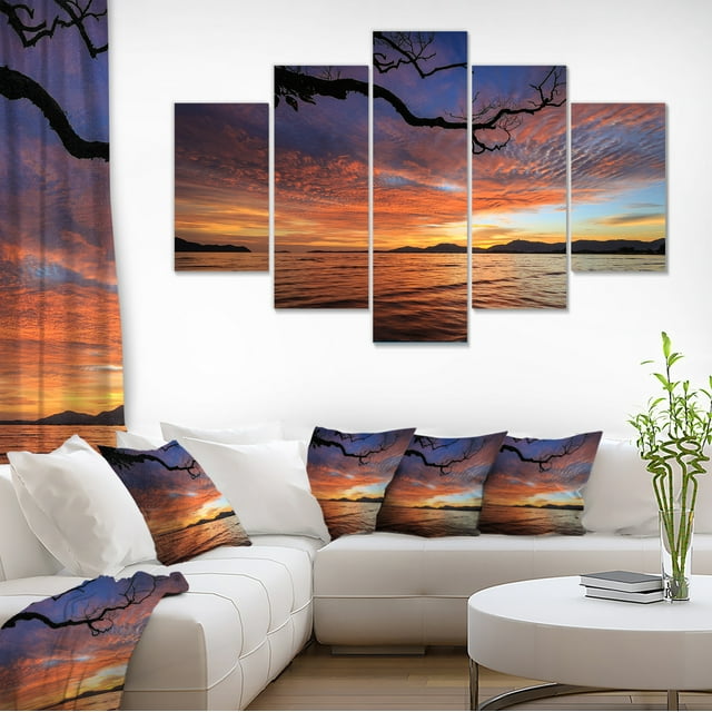 Beautiful Sunset Beach In Phuket - Seashore Canvas Art Print