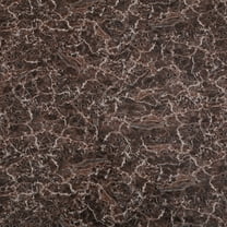 Dundee Deco Peel and Stick Self Adhesive Wallpaper - Distressed Marble Brown, Black Patina Marble Veins, 18 ft x 18 in