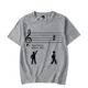 thumbnail image 1 of Camiseta luminosa para hombre con la frase "Stop Under A Rest Music", nueva moda de verano, camisetas extragrandes para bandas de músicos., 1 of 7