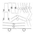 thumbnail image 3 of Zcyifa 18Pcs Torsional Spring Small Spring Torsional Spring Trash Can Lid Torsional Spring for Repair, 3 of 11
