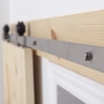 thumbnail image 4 of Renin BD101K-07800-SS Straight Strap Barn Door Hardware Kit, Steel, Bronze, For Barn Door, 4 of 5