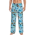 thumbnail image 2 of Lsque Animal Pirate Print Men's Pajama Pants, Lounge Pant - Comfortable Home Wear,Elastic Waistband, Stylish Design-XX-Large, 2 of 9
