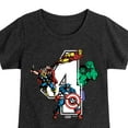 thumbnail image 3 of Marvel The Avengers - Birthday 4 - Toddler And Youth Girls Fitted Short Sleeve Graphic T-Shirt, 3 of 5