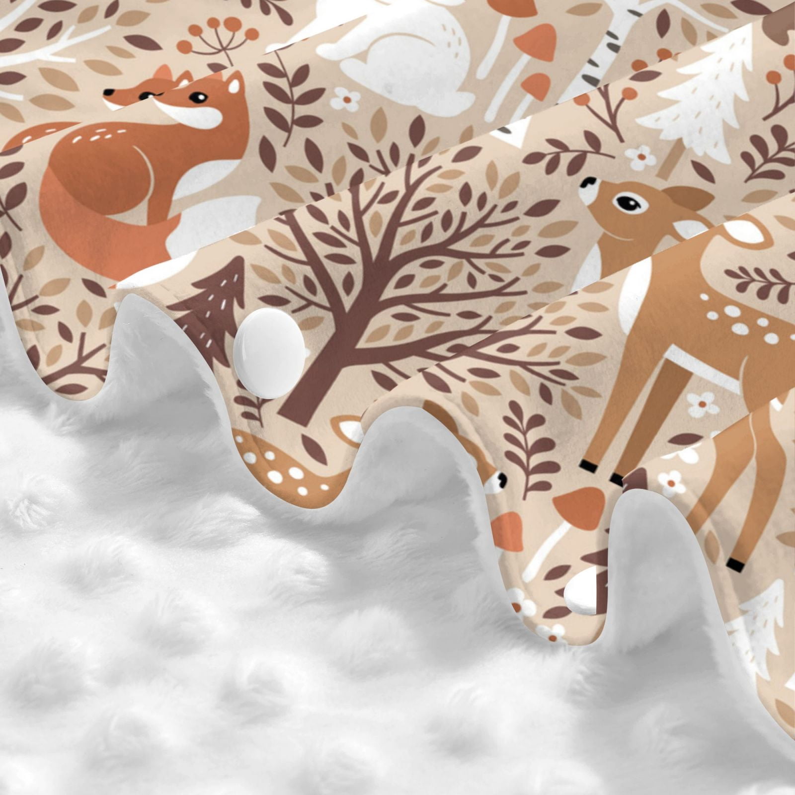 Car Seat Cover Baby - Woodland Animals in Neutral Tones Breathable Infant Car Seat Cover for Baby Carseat, Lightweight Comfort Baby Essentials Must Haves Newborn Stuff for Girl Boy