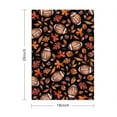 thumbnail image 3 of Fall Farmhouse Kitchen Towels 4-Pack, Maple Leaves and Pumpkins, Absorbent Soft Bar Towels, Decorative Use, 3 of 3
