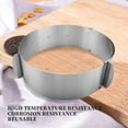 thumbnail image 3 of CNKOO Cake Ring 6 to 12 Inch Adjustable  Stainless Steel Cake Mousse Mould Ring Bakeware Tools Cake Decorating Mold Baking Ring, 3 of 8