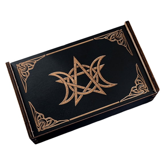 Push Pull Tarot Cards Storage Box Tarot Card Storage Case Portable Card Container Astrologys Trinkets Box Enduring