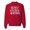 Red, variant on Don't Want To, Don't Have To, Can't Make Me, I'm Retired Humor Unisex Crewneck Graphic Sweatshirt, Charcoal, Large