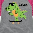 thumbnail image 3 of Instant Message - Later Gator - Toddler & Youth Girls Raglan Graphic T-Shirt, 3 of 6