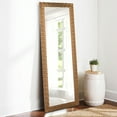 thumbnail image 3 of 22 in x 65 in Gold Modern Floor Mirror, 3 of 10