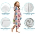 thumbnail image 7 of Colorful Princess Pattern Hooded Bath Towel，50"x30" for Ages 3 To 12 Kids, Quick Dry Lightweight Soft Microfiber Hood Beach Towel Cover Up for Kids, 7 of 7
