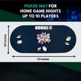 thumbnail image 3 of Feltectors Board Game Mat, Table Cover for Mahjong, Poker, Playing Cards, Tile Games, Dominoes 72 x 30 inch - Blue, 3 of 9