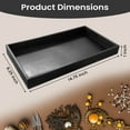 thumbnail image 2 of Novel Box Jewelry Display Tray Black Plastic 8.25 x 14.75 x 1 Inch + 50 Gem Jars & Black Foam Liner, 2 of 8