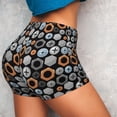 thumbnail image 4 of Balery Colorful Screws Pantalones cortos de entrenamiento estampados para mujer, sin costuras, ajustados, para gimnasio, yoga, correr, deportes, ejercicio activo, fitness.-Large, 4 of 8