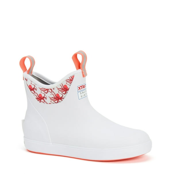 Xtratuf XTRATUF Women's 6 In Salmon Sisters Ankle Deck Boot White/Octopus 5