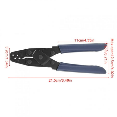 

Crimp Plier Comfortable Grip Terminal Double Leverage Multifunctional Easy Operation For Electrical Equipment Repair