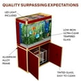 thumbnail image 5 of 100 Gallon Red with Gold Trim Tempered Glass Aluminum Aquarium Fish Tank, 5 of 6