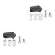 thumbnail image 1 of Riwesomey Motor Headlight Mounting Block Bracket For With 3/4  I.D Headlights A Negro 2piezas, 1 of 1