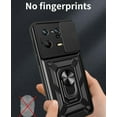 thumbnail image 6 of Case for Xiaomi 13 Pro (Not 13) with Slide Camera Cover, Military Grade Drop Protective Phone Cover Case with Ring Kickstand for Xiaomi 13 Pro SJ Black, 6 of 9
