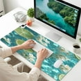 thumbnail image 6 of Wobogo Lemon White Flower Heated Mouse Pad Extra-Large Desk Mat With 3 Heating Levels and 3-hour Auto Shut-Off Protection Ideal for Computer Keyboards Home Office Hand-warming Essential 31.5in × 13in, 6 of 9