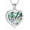 Silver, variant on Heart Guitar Cremation Jewelry Pendant Urn Necklace for Ashes Heart Abalone Shell Keepsake Memorial Urn Necklace for Women Men
