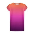 thumbnail image 5 of Miluxas Girls Summer Casual Tops Short Sleeve Tie-dyed T Shirts Cute Comfy Tees Orange 9 Years, 5 of 7