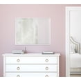 thumbnail image 5 of Kate And Laurel Rhodes Modern Decorative Rectangle Wall Mirror, 22.75" x 28.75", White, Contemporary Wall Decor, 5 of 7