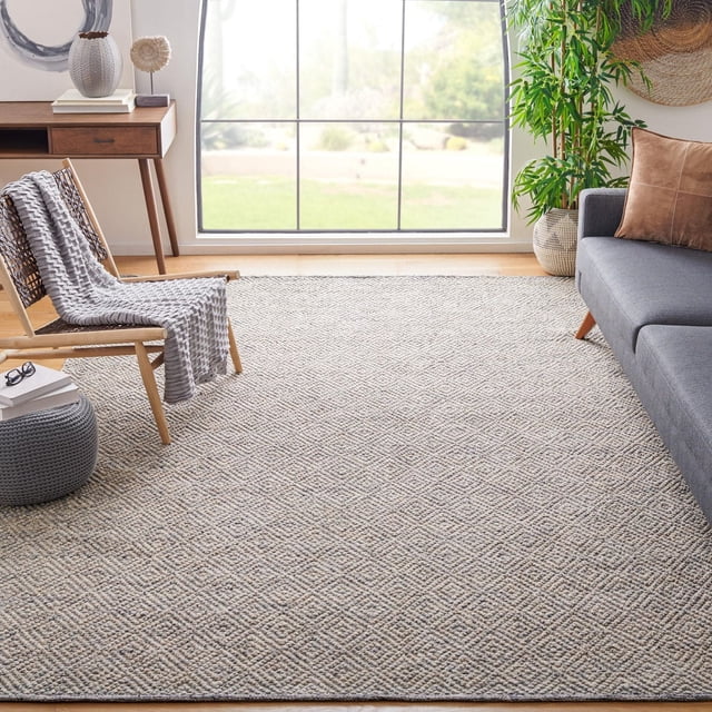 Safavieh Natura Eanna Geometric Area Rug, Ivory / Light Grey, 6' X 9'