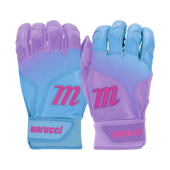 Guante de bateo juvenil Marucci PWR Fade, lila claro, talla juvenil L