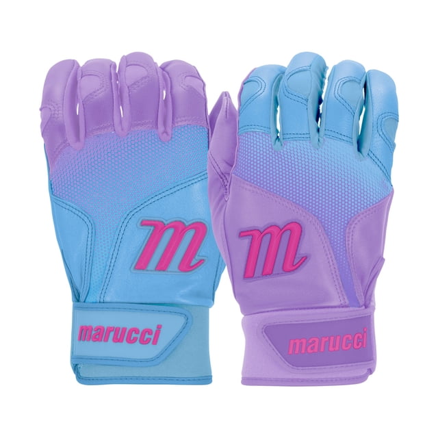 Guante de bateo juvenil Marucci PWR Fade, lila claro, talla juvenil L