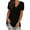 #2 Black, variant on SHIBEVER Summer T Shirts for Women Tops V Neck Shirts Casual Short Sleeve Tunic Trendy Dolman Side Shirring Shirts Blouses Loose Tee Solid Color Cute Pink Size M