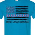 thumbnail image 4 of Inktastic Breast Cancer Awareness Pink Ribbons and Flag T-Shirt, 4 of 5