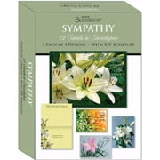 Card-Boxed-Shared Blessings-Sympathy Lilies (Box Of 12)