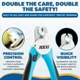 thumbnail image 4 of JEEXI LED Dog Nail Clippers with Light – Quick Sensor for Safe & Easy Trimming, Sharp Blades for Thick Nails, Prevent Over-Cutting – Pet Nail Trimmer for Pets, Dogs & Cats, 4 of 8