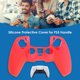thumbnail image 4 of Funda de silicona con textura de cuero para el controlador inalámbrico PlayStation 5 PS5 Tmvgtek Para estrenar, 4 of 8