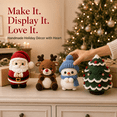 thumbnail image 3 of Chibi-Style Doll DIY Christmas Crochet Kit for Beginners, Cute Chibi Santa Deer Snowman Tree Plush Making Set, Complete Craft Supplies for Home Holiday Decor & Gift Reindeer, 3 of 7